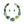 Collar Dreamy Marbled Green Artful Necklace Women