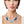 Collar Blue Agate Marbled Gold Necklace for Women