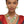 AKA Collar 3D Pink Green Outlined Flower Necklace
