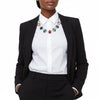 Collar Silver Filigree Multicolor Crystal Necklace