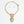 AKA Pink Green Dimensional Leather Necklace