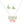 AKA Pendant Pink Green Butterfly Long Chain Set