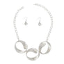 Chain Matte Silver Chunky Chain Modern Necklace