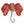 Brooch DST Elephant Head Red Stone Pin for Women