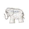 Brooch Red Swirled Tribal Elephant Pin