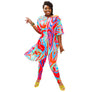 4XL Rainbow Asymmetric Set