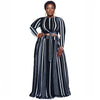 3XL Navy Stripe Outfit Set