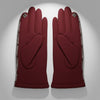 Plaid Wine Touchscreen Winter Gloves for Women