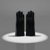 Blue Navy Cross Wavy Touchscreen Winter Gloves
