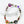 HALLOWEEN GHOST SKULL PRINT GLASS BEADED BRACELET