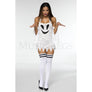 Haunting Ghost 1 Pc Tattered Smiley Face Design Dress Costume Women's Size M/L