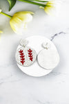 SEED BEAD SPORTS BALL POST EARRING