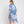 DIONA J TIE DYE PRINT KIMONO CARDIGAN ONE SIZE COLOR BLUE