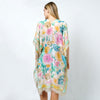DIONA J FLOWER PRINT KIMONO ONE SIZE COLOR BEIGE