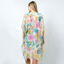 DIONA J FLOWER PRINT KIMONO ONE SIZE COLOR BEIGE