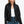 Snobbish Faux Leather Zip Up Mock Neck Jacket