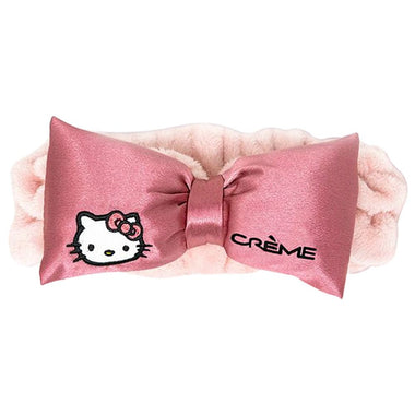 DIONA J KITTY PINK SATIN PLUSH SPA HEADBAND