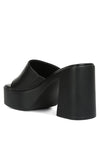 Scandal Slip On Block Heel Sandals