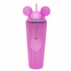 Diona J Cute Ear Tumbler With Straw And Lid Pink