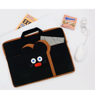 15 Laptop Macbook Bags with Pocket, Handle Black