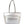 Diona J Women's Fashion Cushion Zipper Tote Shoulder Bag With Strap Silver