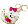 Halloween Seed Bead Boo Keychain