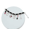 Silver and Black Designer Boutique Bracelet