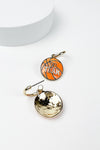 SPORTS BALL ENAMEL HOOP EARRING