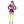 Groovy Detective 4 Pc Metallic Flare Sleeve Halloween Purple Costume Set Sz S/M