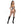 Sexy Snakeskin 4 PC Plunge Neck Bodysuit with Lace-Up Front Costume Set Size XS
