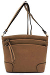 Fashion Multi Zip Pocket Crossbody Bag