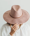 SUEDE VEGAN PANAMA HAT