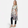 DIONA J FLORAL GEO MIXED PRINT KIMONO ONE SIZE COLOR GREEN