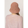 DIONA J STRAW BUCKET HAT ONE SIZE COLOR MINT DARK PINK