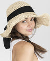 FASHION BACK RIBBON STRAW SUN HAT