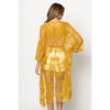 DIONA J FLORAL LACE KIMONO ONE SIZE COLOR MUSTARD