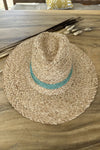 Braided Leaf Strap Embridery Straw Hat