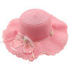 DIONA J KIDS STRAW HAT ONE SIZE COLOR PINK