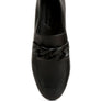 Merva Chunky Chain Leather Loafers