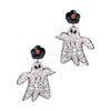 Halloween Beaded Ghost Earring