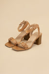 TREATY-S BUCKLE SANDAL HEELS