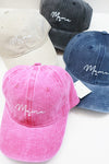 Diona J MAMA Printed Acid Washed Baseball Cap Perfect Gift For Her