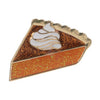 Pumpkin Pie Shaped Enamel Single Brooch