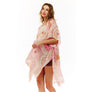 DIONA J MULTI PRINTED KIMONO ONE SIZE COLOR PINK