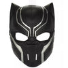 Black Panther kids black and silver-tone costume mask front view, header cropped out