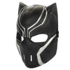 Black Panther kids adjustable plastic costume mask angled view