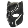 Black Panther kids adjustable plastic costume mask angled view