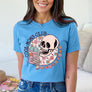 Diona J Mother's Day Mamacita Graphic Tee Shirt Short Sleeve Size S Light Blue