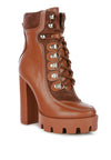 YETI HIGH HEEL LACE-UP BIKER BOOT