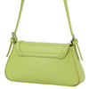 DIONA J WOMEN'S LEATHER ADJUSTABLE STRAP SMOOTH MODERN SHOULDER BAG COLOR GREEN